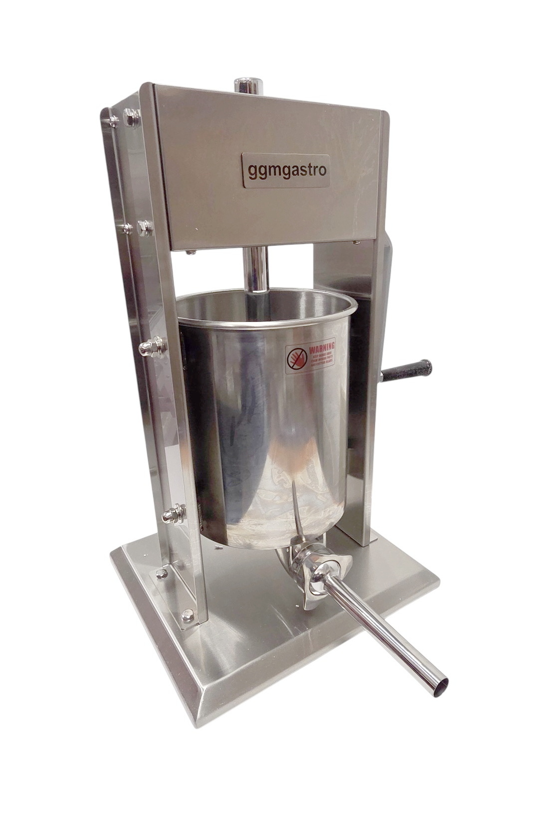 Edelstahl Wurstfüller 10 Liter inkl. 4 Edelstahltüllen