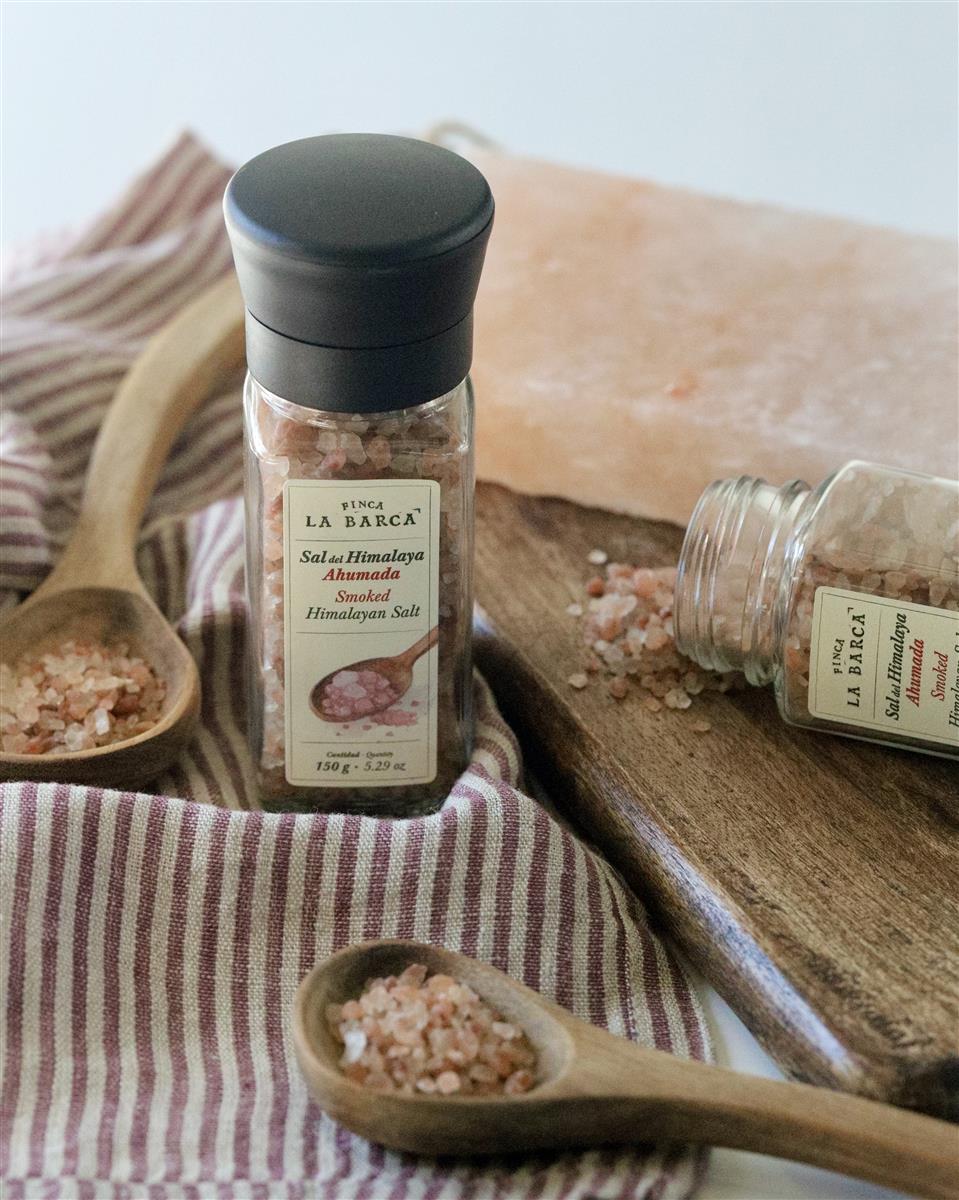 150 g geräuchertes Himalaya Salz mit Mahlwerk