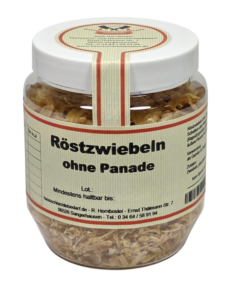 Röstzwiebel Crispy ohne Panade in Rapsöl geröstet