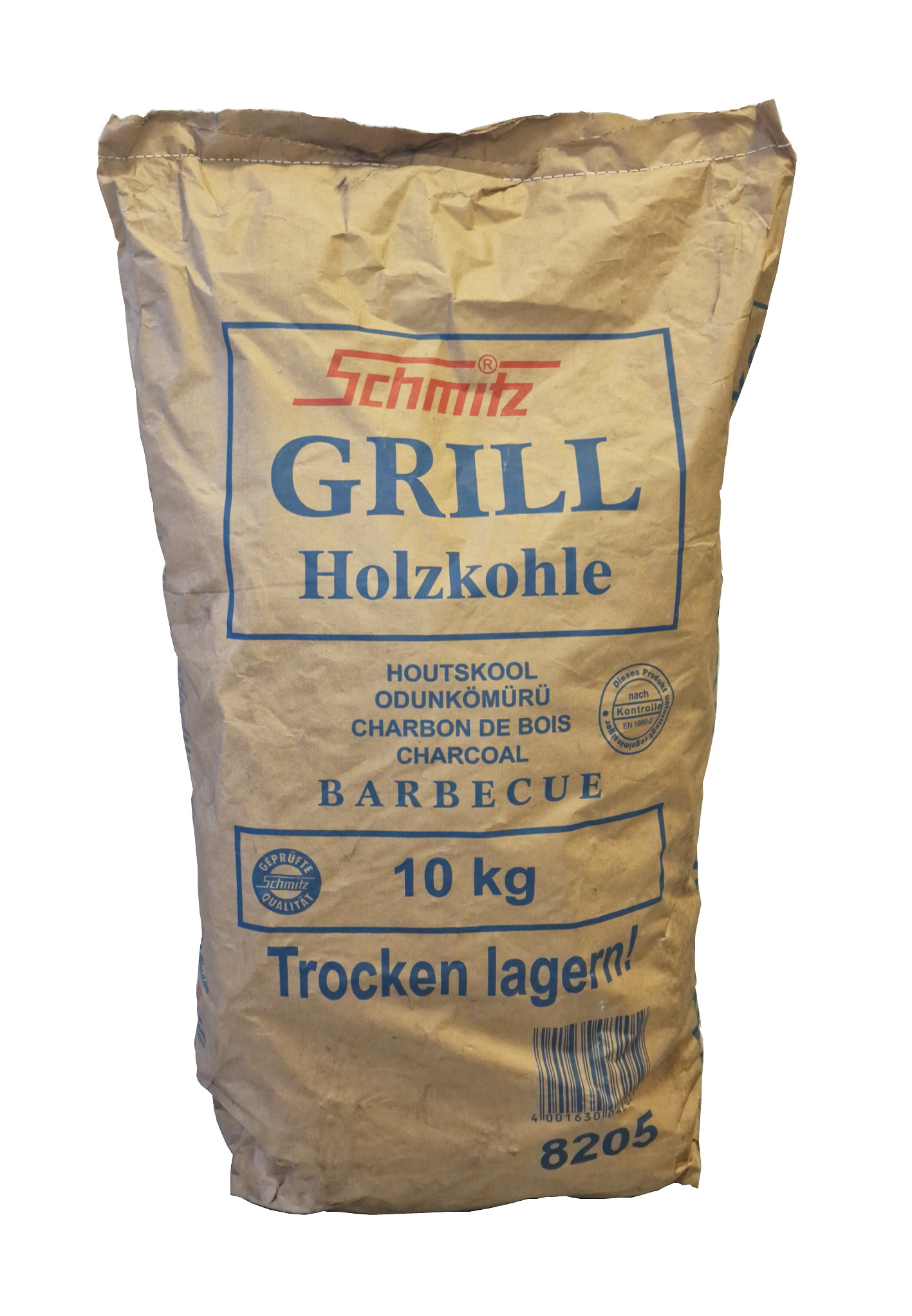 10 kg Schmitz Holzkohle - Hartholz Premium-Qualität