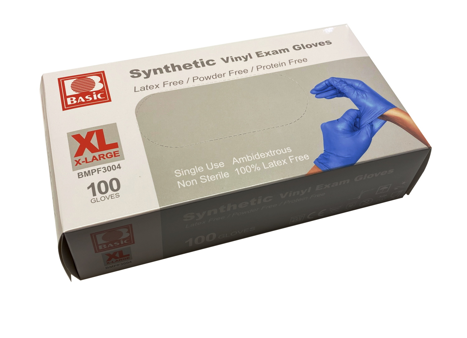 100 Stück Syntetic  Einweghandschuhe Größe XL - Blau
