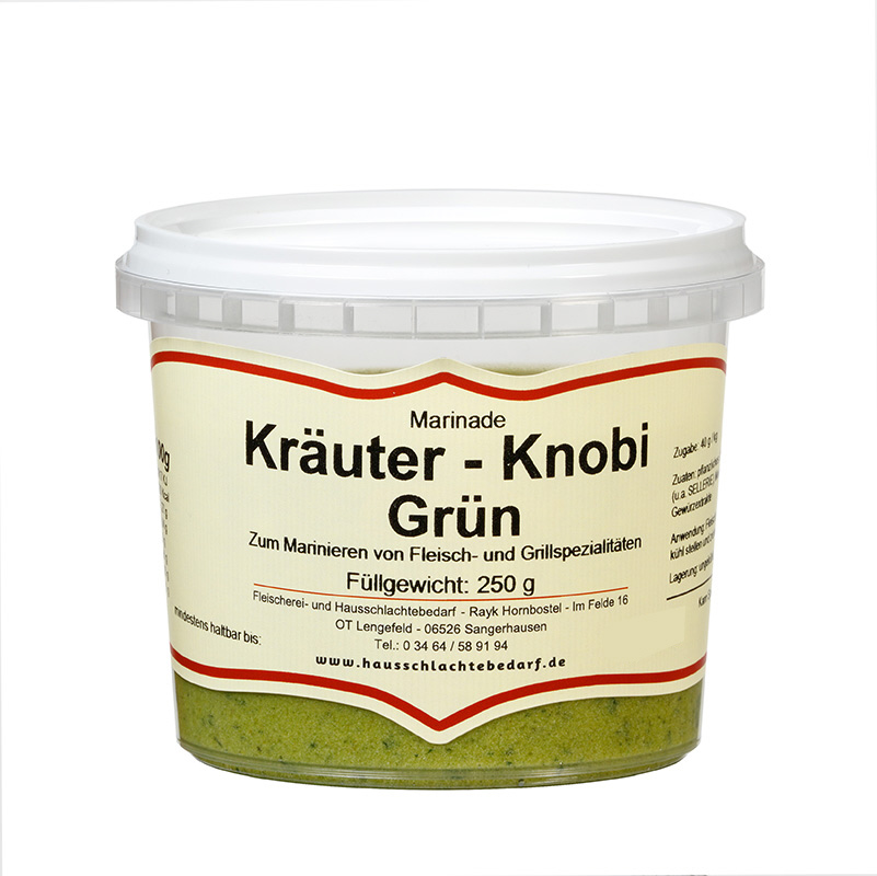 250 g Marinade Kräuter - Knobi grün
