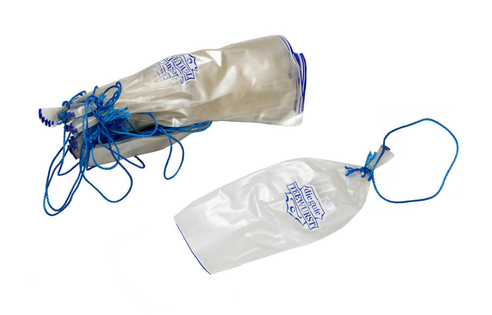 10 Stück Kunstdarm "Teewurst" Nalo Schmaldarm Kaliber 45/20