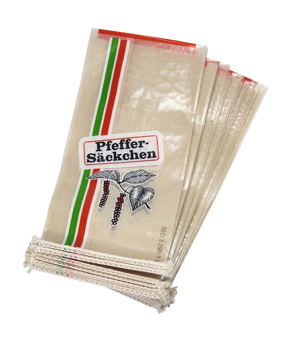 25 Stück Nalo Faser N "Pfeffer Säckchen" Kaliber 50/17 für Rohwurst