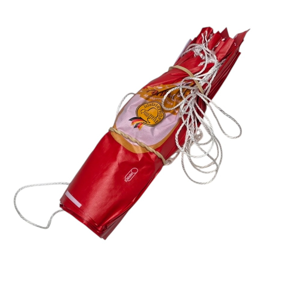 25 Stück Kunstdarm Nalo Top Frische Serie "Paprika-Lyoner" Kaliber 55/21