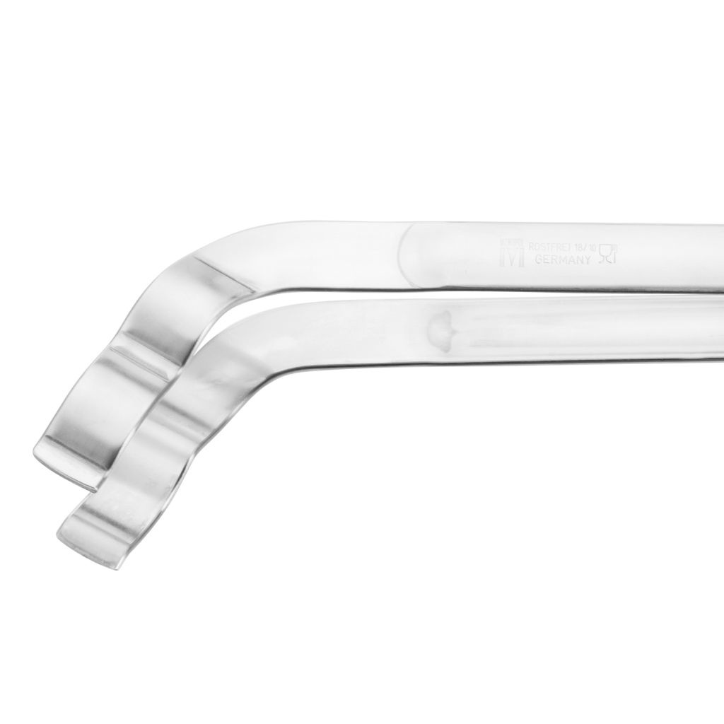 Grillzange gebogen, 34 cm - Material Edelstahl