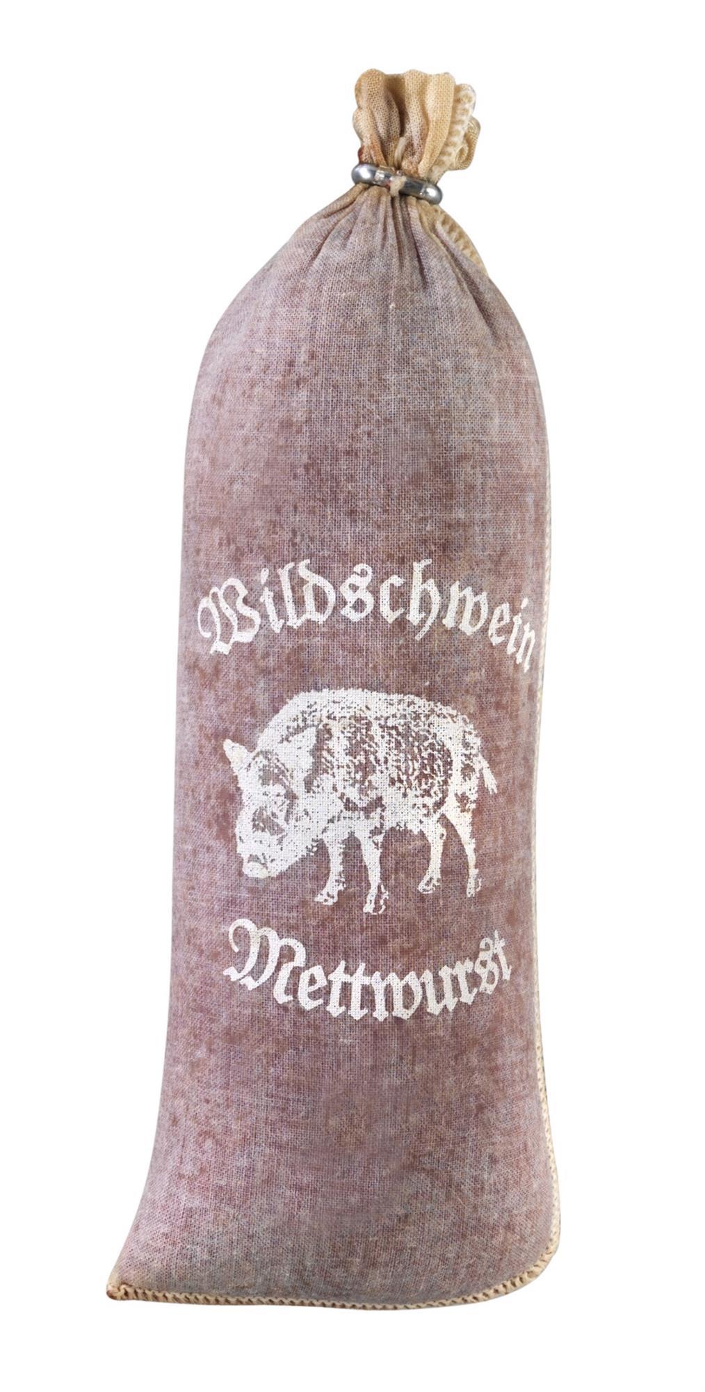 10 Stück Textildarm"Wildschwein-Mettwurst" Kaliber 60/25