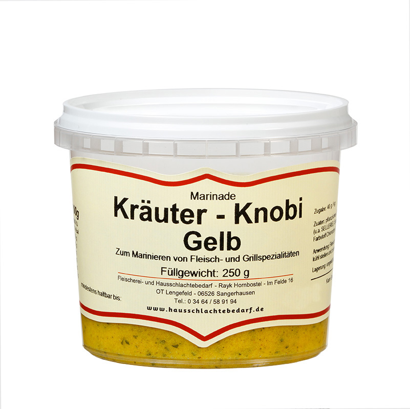 250 g Marinade Kräuter - Knobi gelb
