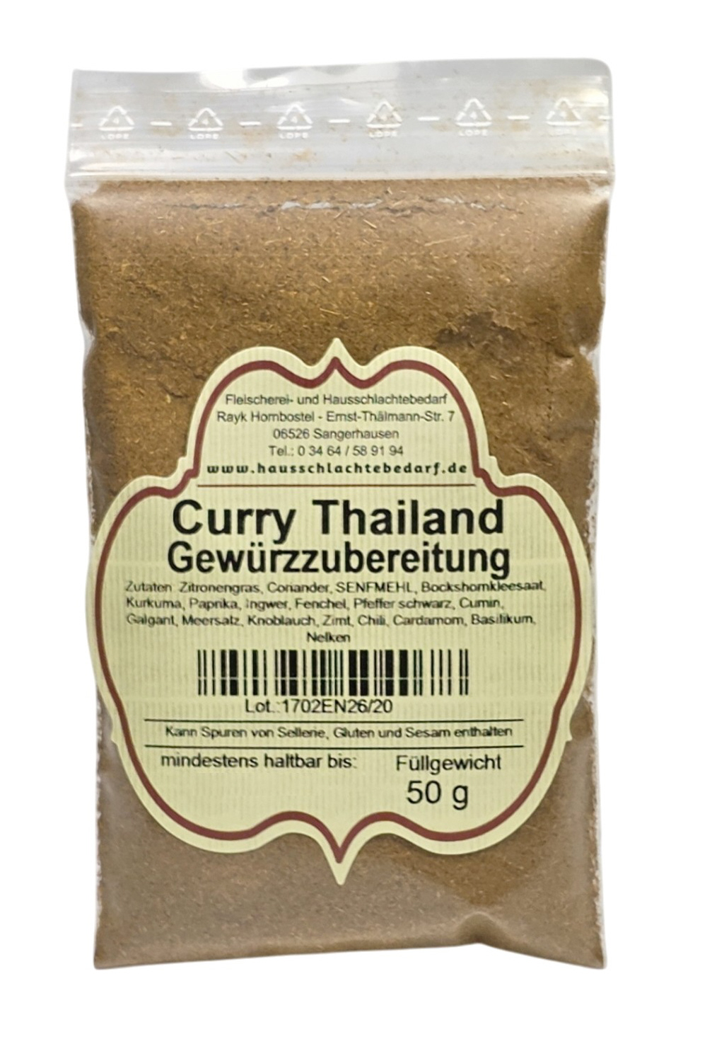 Curry Thailand, Gewürzzubereitung 50 g
