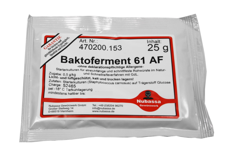 25 g Starterkultur für Rohwurst - Baktoferment 61