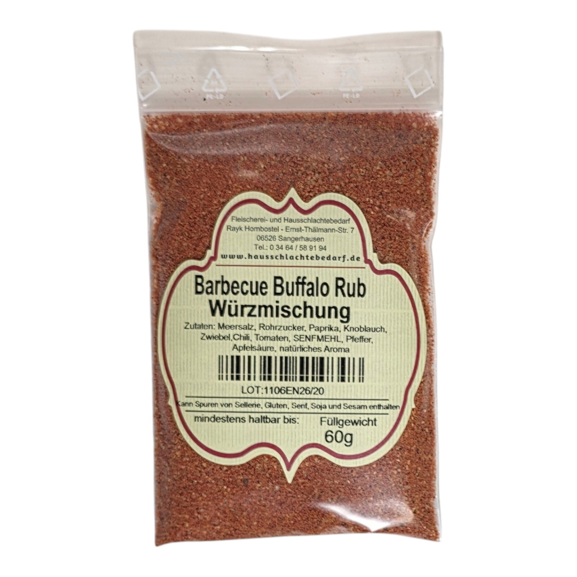 Barbecue Buffalo Rub Würzmischung 60 g