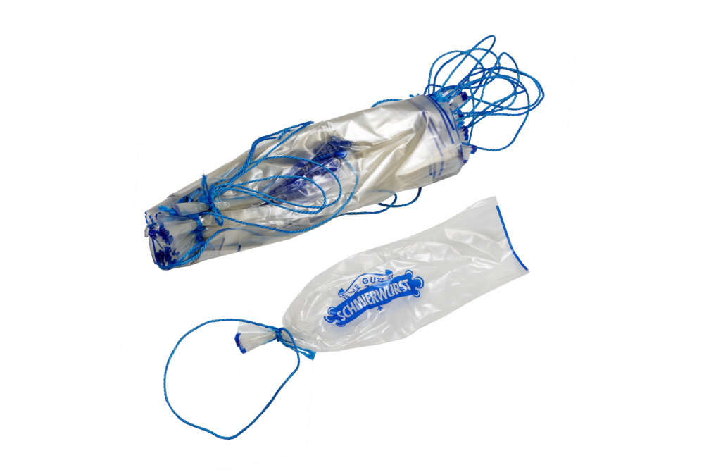 10 Stück Kunstdarm "Schmierwurst" Nalo Schmaldarm Kaliber 45/20