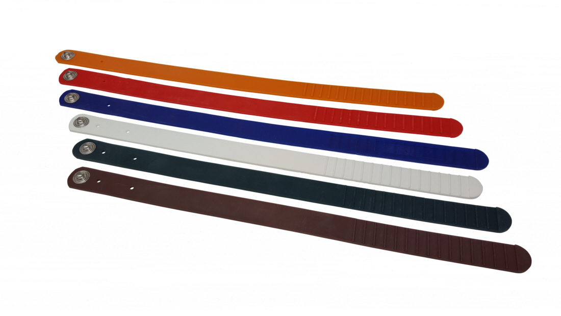 Ersatzband + Druckknopf für Stechschutzhandschuh in verschiedenen Farben