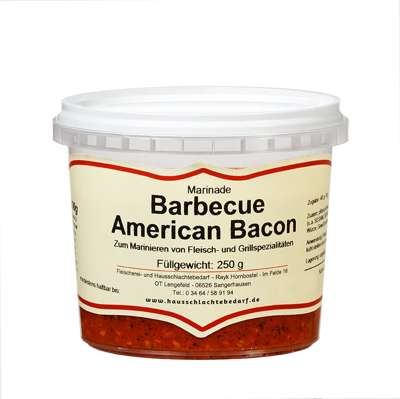 250 g Marinade Barbecue American Bacon