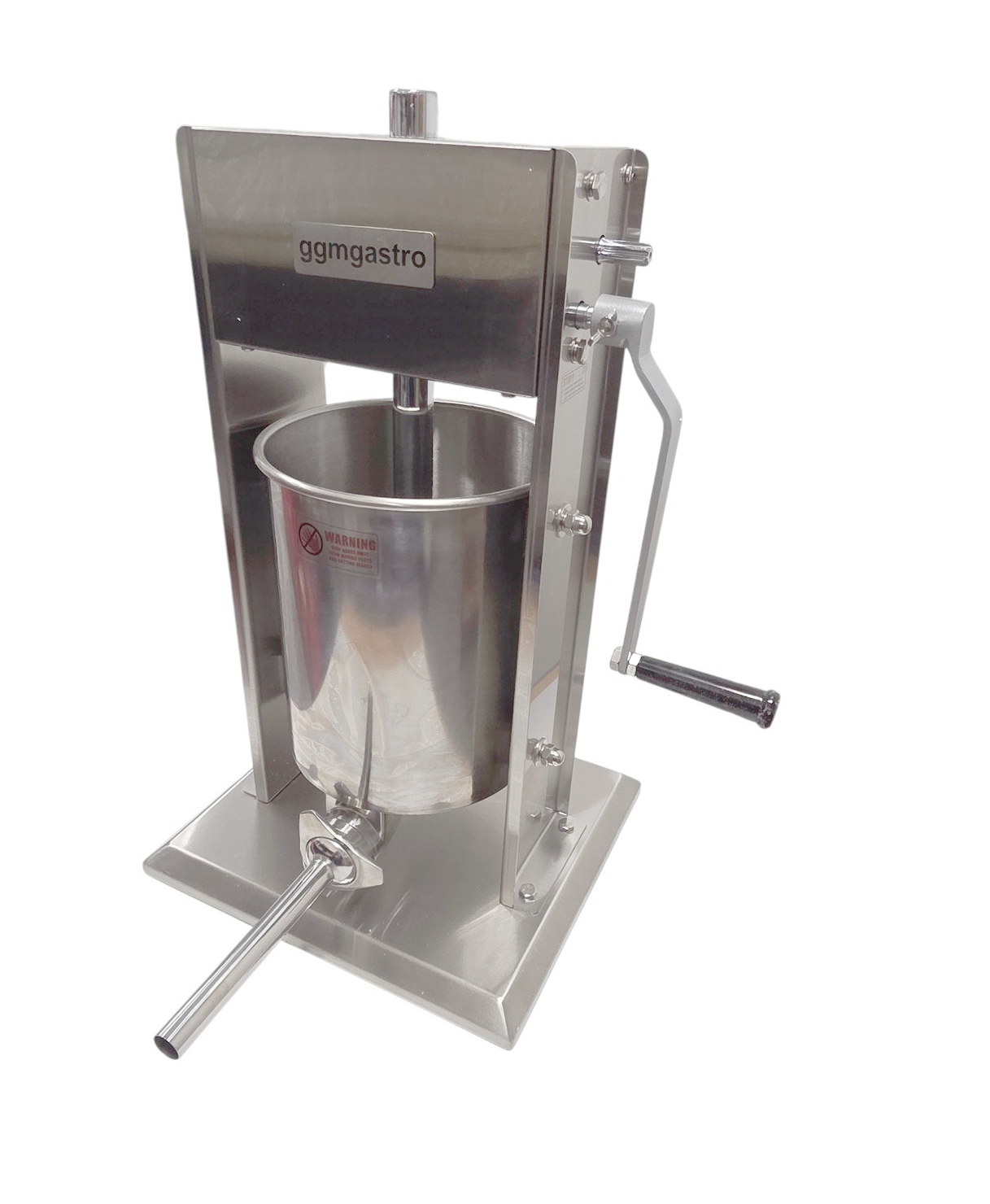 Edelstahl Wurstfüller 10 Liter inkl. 4 Edelstahltüllen