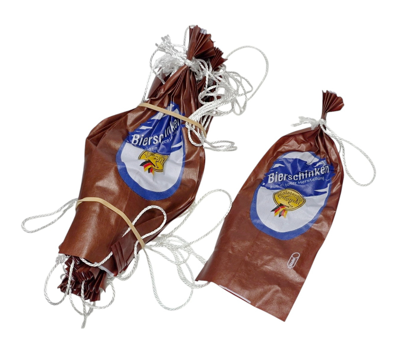 25 Stück Kunstdarm Nalo Top Frische Serie "Bierschinken" Kaliber 55/21