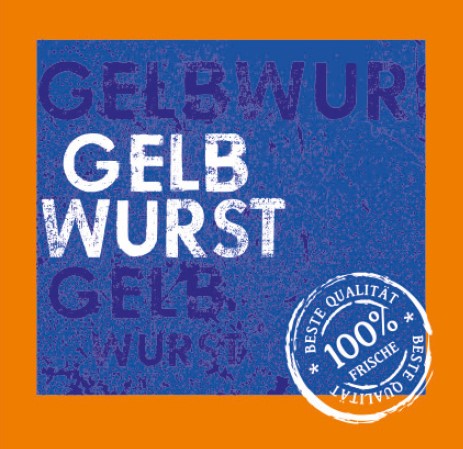 25 Stück "Gelbwurst" Designklasse Kaliber 58/21