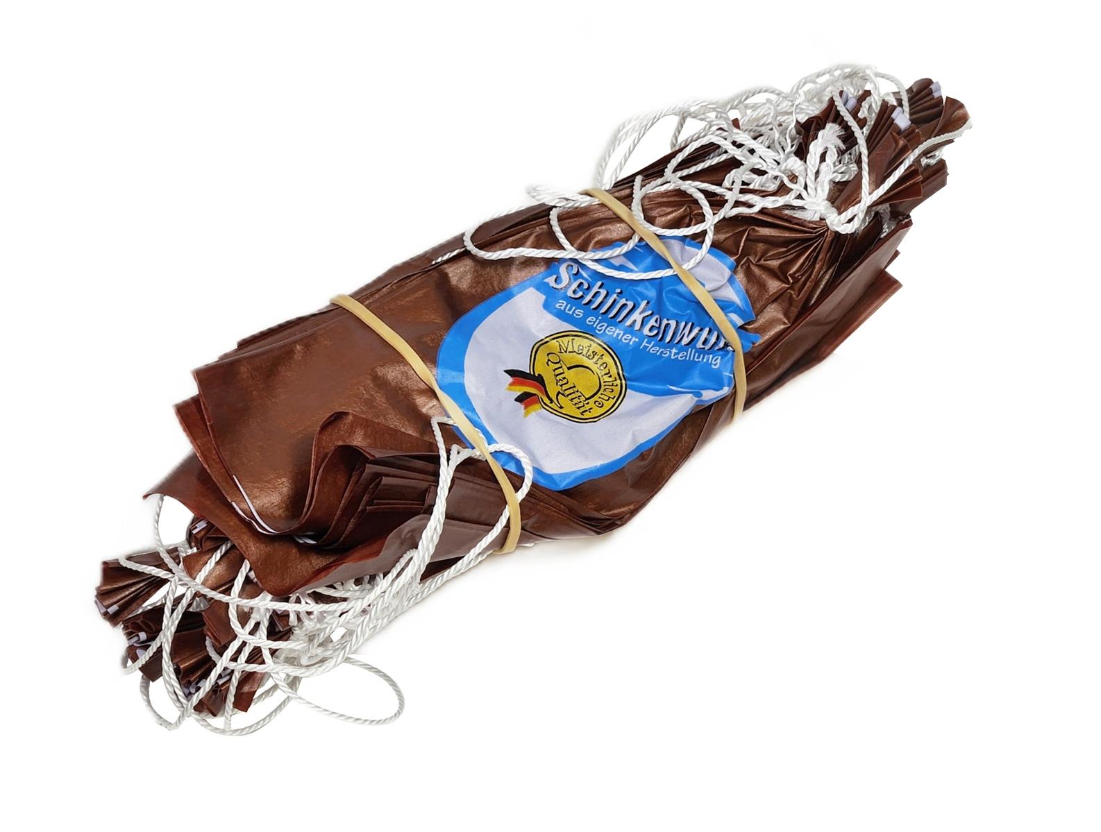 25 Stück Kunstdarm Nalo Top Frische Serie "Schinkenwurst" Kaliber 55/21