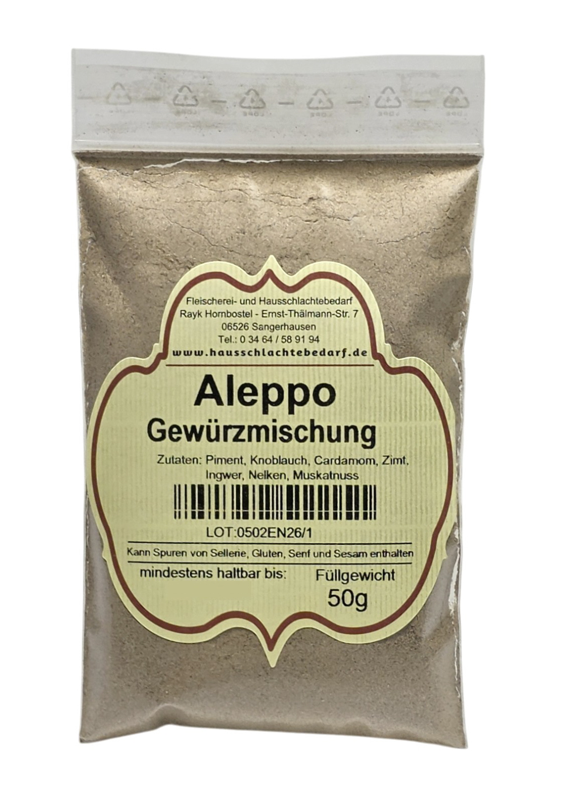 Aleppo - Gewürzmischung 50 g