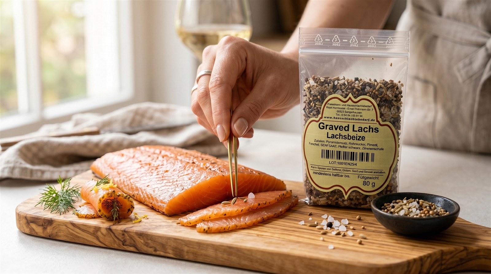 Graved Lachs - Lachsbeize Aufstreuwürzmischung 80 g