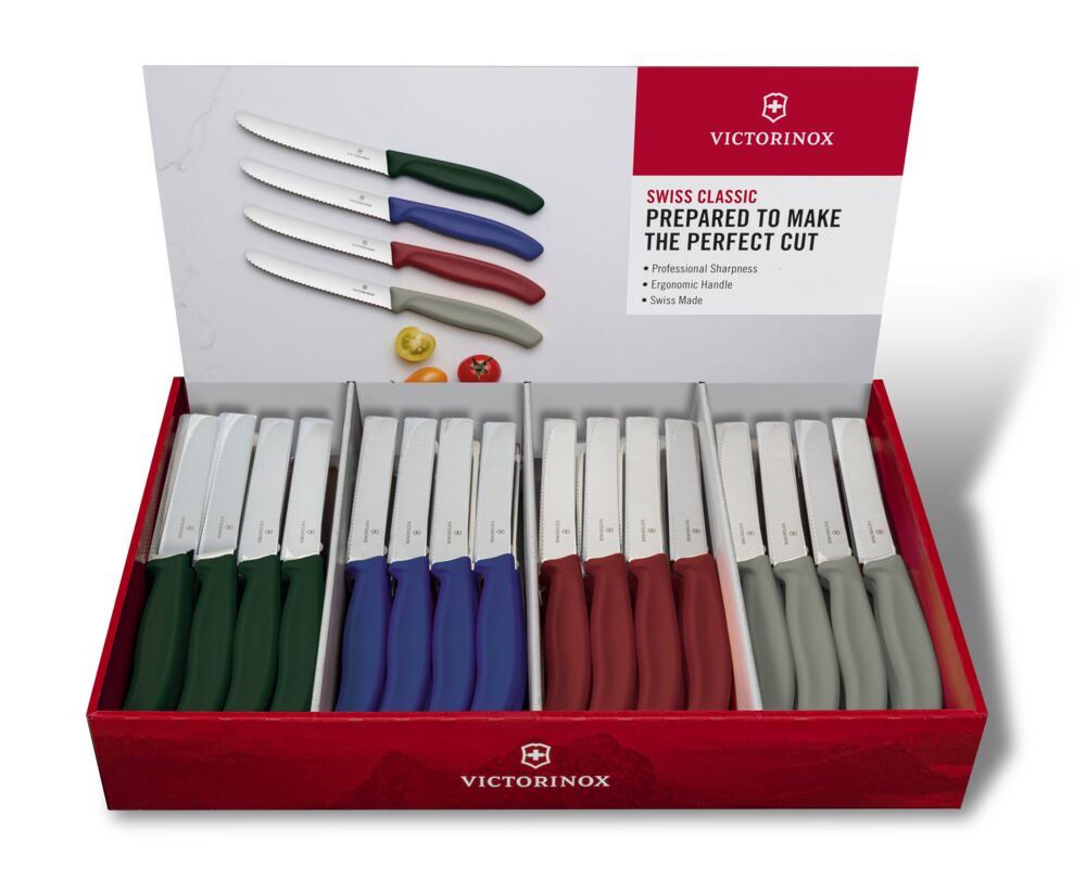 Küchenmesser mit Wellenschliff - Swiss Classic Saisonfarben - Herbst/Winter Kobaltblau