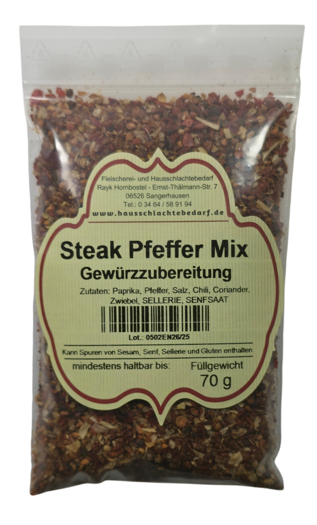 Steak-Pfeffer-Mix Gewürzzubereitung 70 g