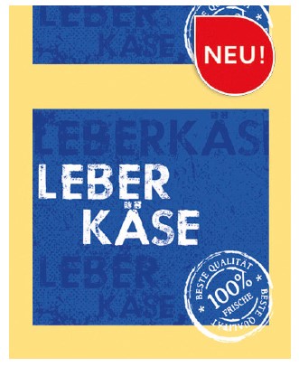 25 Stück "Leberkäse" Designklasse Kaliber 58/21
