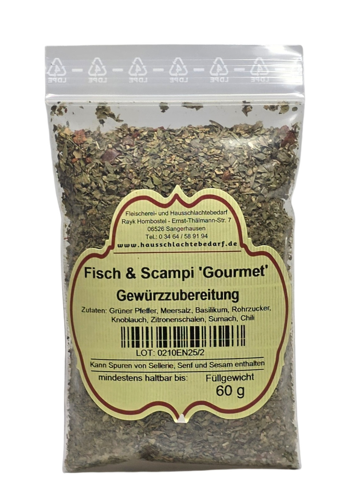 Fisch & Scampi 'Gourmet' Gewürzzubereitung 60 g