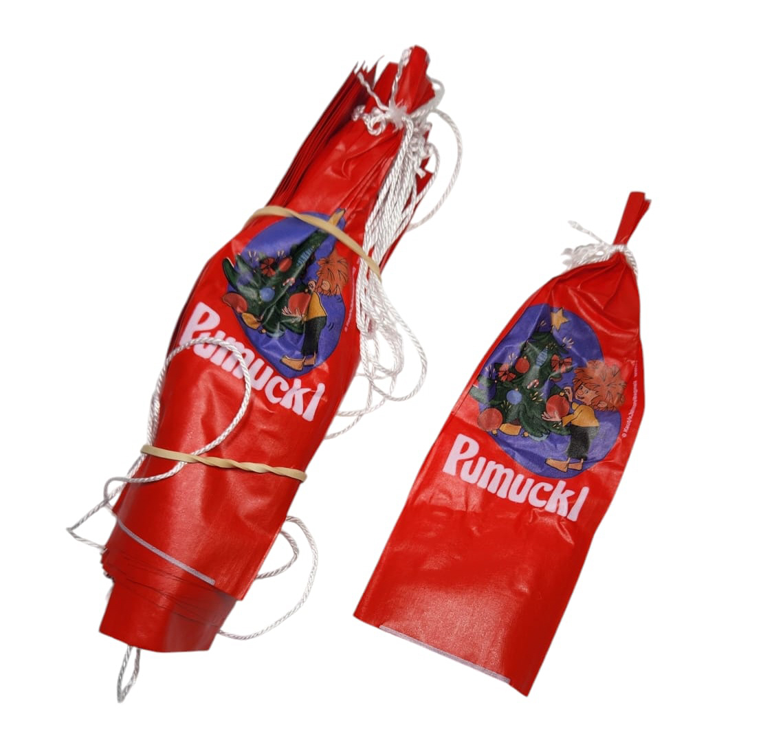 25 Stück Kunstdarm Nalo Top rot "Pumuckl Weihnachten" Kaliber 50/22
