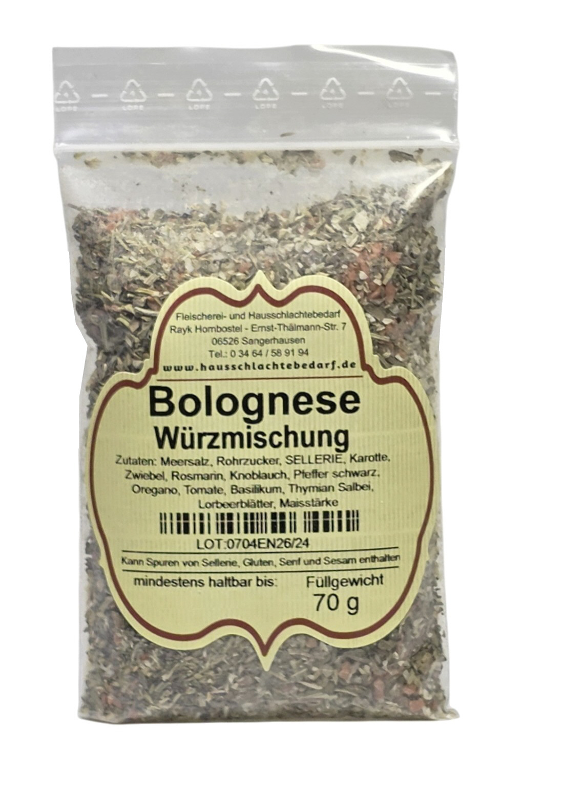 Bolognese Würzmischung 70 g