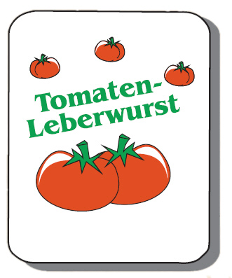 25 Stück Kunstdarm "Tomaten Leberwurst" Kaliber 45/20
