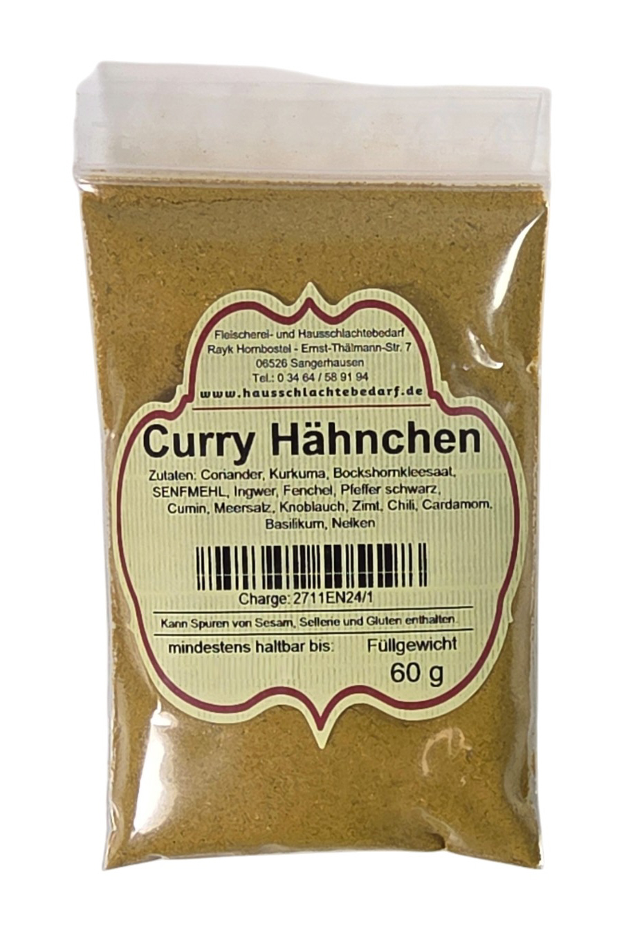 Curry-Hähnchen - Gewürzzubereitung 60 g