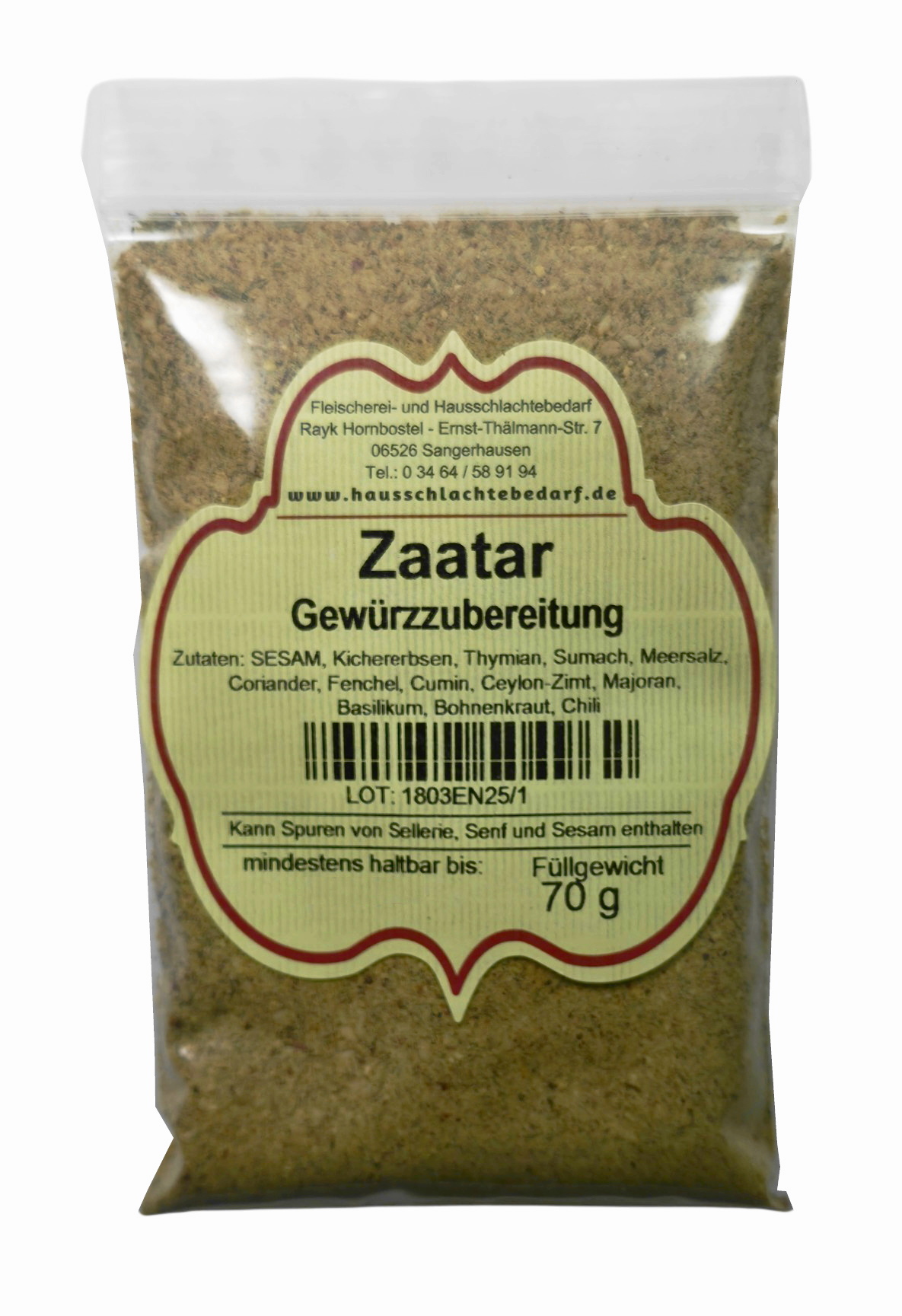 Zaatar Gewürzzubereitung 70 g