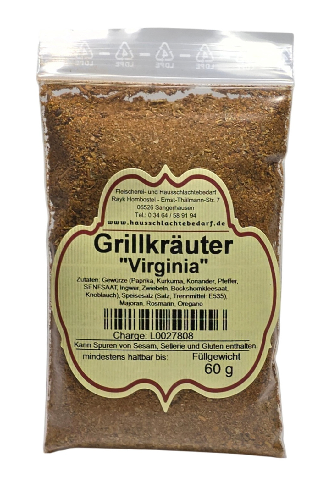 Grillkräuter "Virginia" 60 g