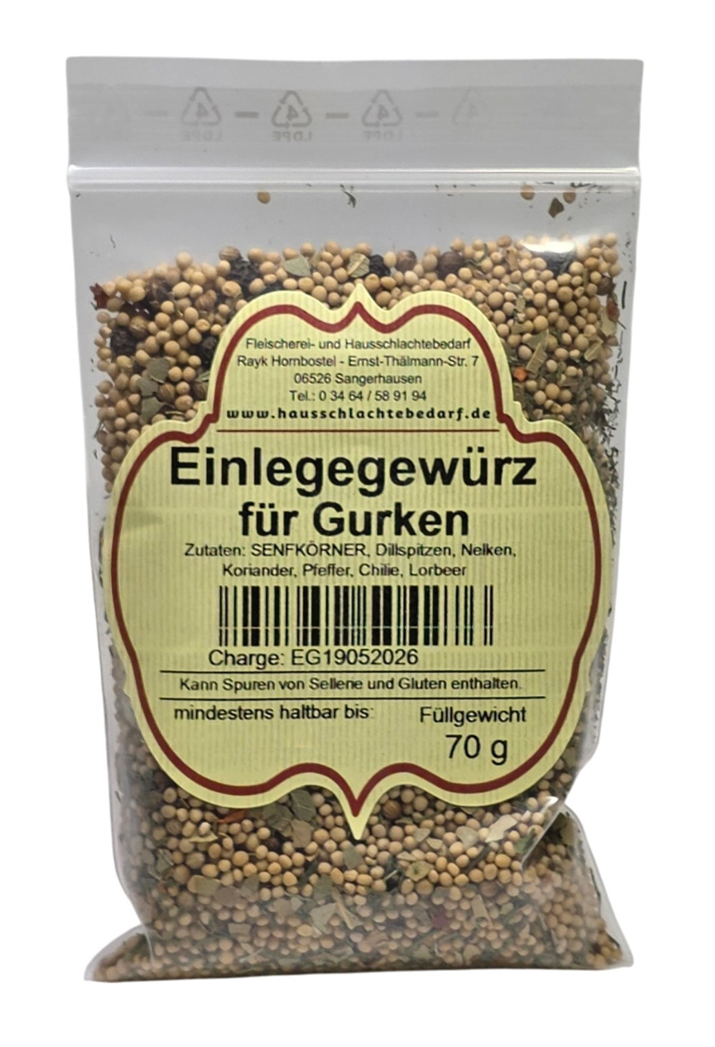 Einlegegewürz für Gurken 1 kg | 1 kg
