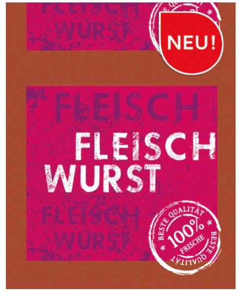 25 Stück "Fleischwurst" Designklasse Kaliber 58/21